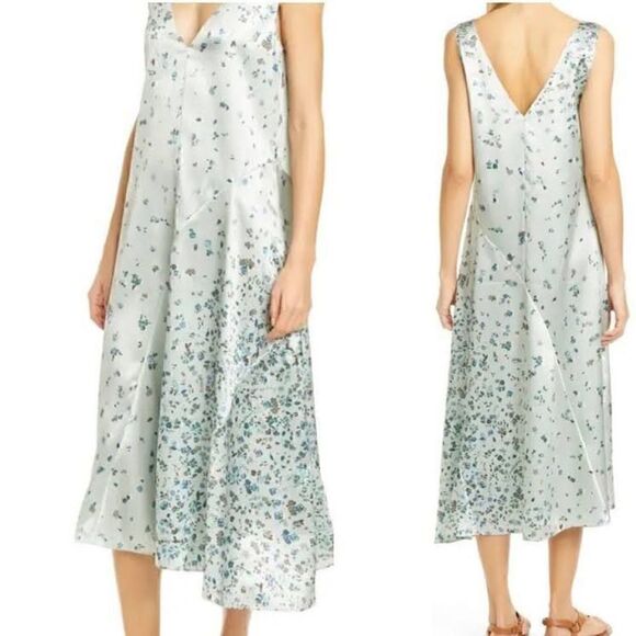 Floral Asymmetrical Shift Dress Vince - Picture 5 of 5